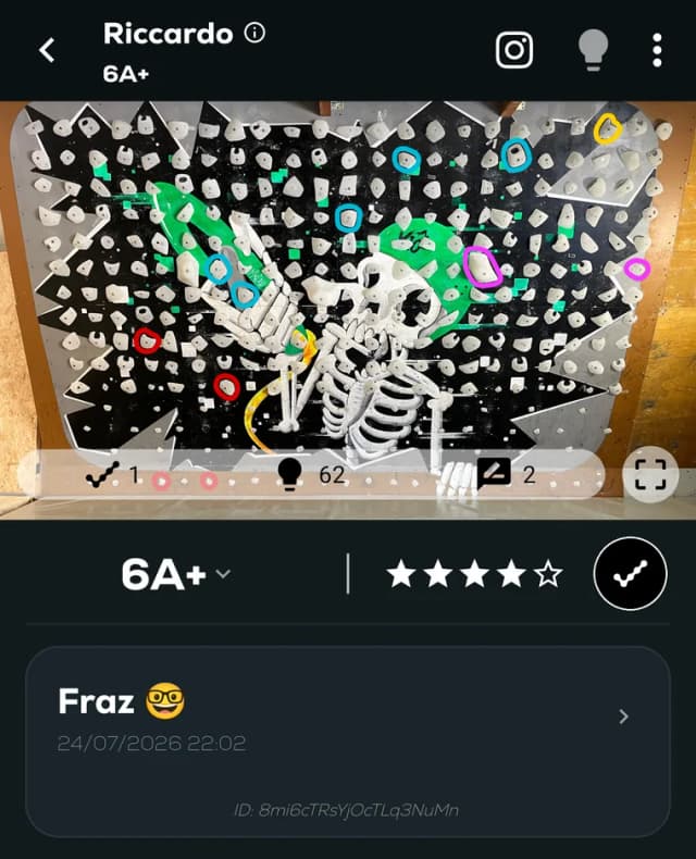App Shiny Wall personalizzata con una parete d’arrampicata su misura